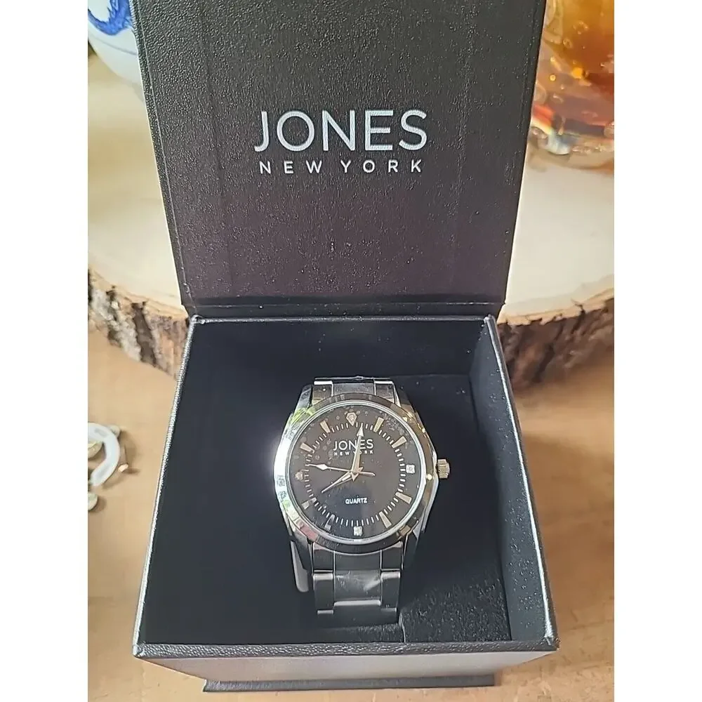 Jones New York Men's Alexander Watch Stainless Steel NEW IN‎ box